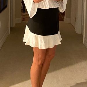 Kate Spade Black & White Ruffles Skirt- "Do Wonders"
